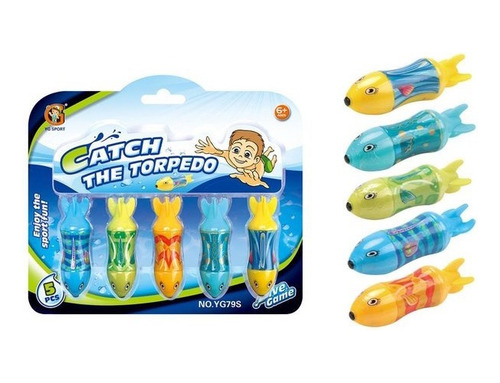 Juego De Buceo Peces Torpedo Para Pileta Natación - Gymtonic