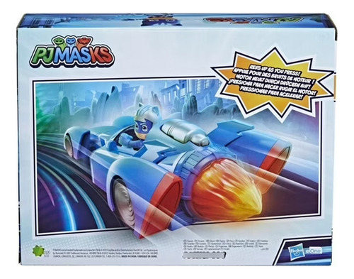 Figura De Catboy Pj Masks Power Heroes Súper Gato Móvil
