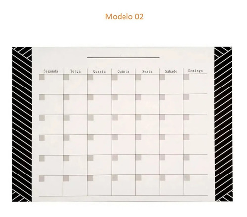 Imagem 2 de 2 de Bloco Planner Mesa Planejamento Mensal Semanal A4 30 Folhas