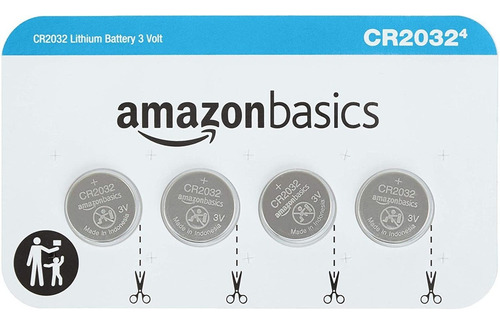 Amazonbasics Cr2032 Bateria De Boton De Litio De 3 Voltios