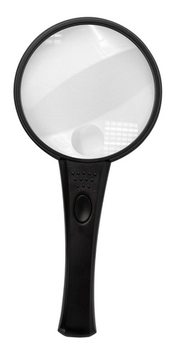 Lupa De Vidrio 90 Mm Con Luz Led Mo-014 Verden