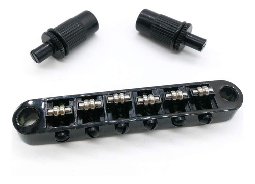 Sillines De Rodillo Negro Tune-o-matic Bridge Para Guitarra 