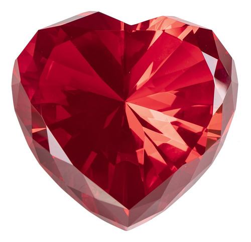 Ruby Crystal Diamonds Paper Weights With Gift Box, 80mm R...