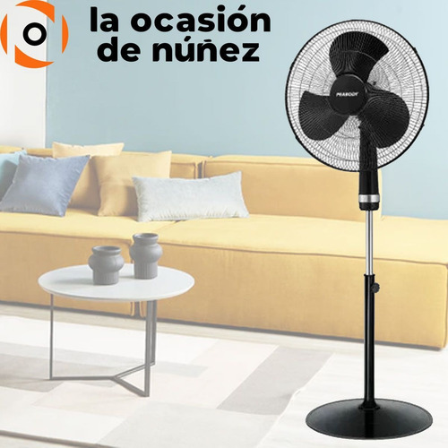 Imagen 4 de 7 de Ventilador De Pie Peabody 60w 3 Velocidades Altura Regulable