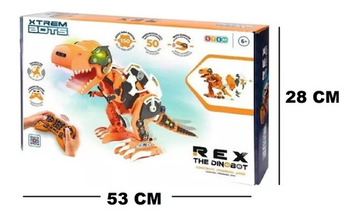 Imagen 5 de 7 de Dinobot Rex Interactivo Xtrem Bots Playking