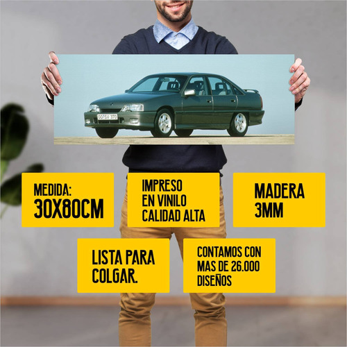 Cuadro 30x80cm Auto 1987 Opel Omega 3000 Auto 177