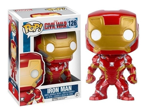 Imagem 1 de 1 de Pop! Funko Iron Man Homem De Ferro #126 | Marvel | Avengers
