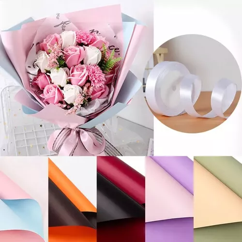 Bouquet Wrapping Paper, Floral wrapping paper Papel Ramos