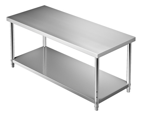 Vevor Mesa De Trabajo Cocina Acero Inoxidable 72x30x34 PuLG