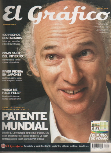 Revista El Grafico * Nº 4322 - Carlos Bianchi - Año 2004