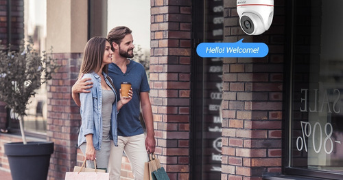 Imagen 3 de 10 de Camara Ip Domo Ezviz C4w Fullhd 1080p Wifi Audio Sirena Luz