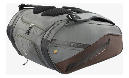 Bolso Paletero Bullpadel Vertex03, Gris-café