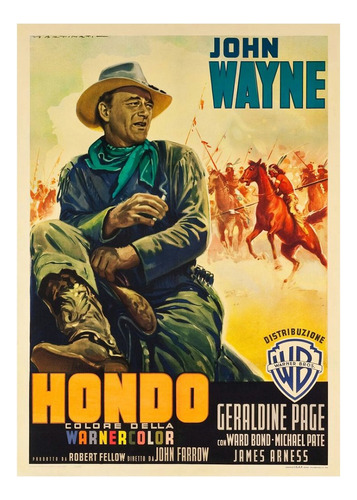 Afiche De Película Hondo Western Alta Calidad (sin Marco) 