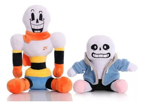 2 Piezas De Peluche Undertale Papyrus Sans Doll Para Regalo