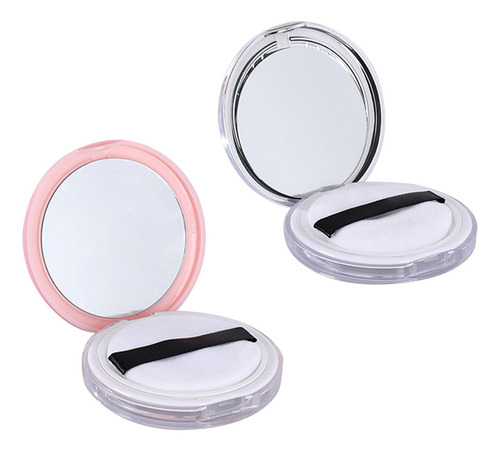 2 Contenedor De Polvo Compacto De 2 Uds Con De Malla De