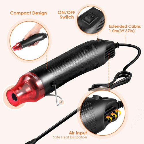 Pistola De Aire Caliente Pequeña Para Bricolaje