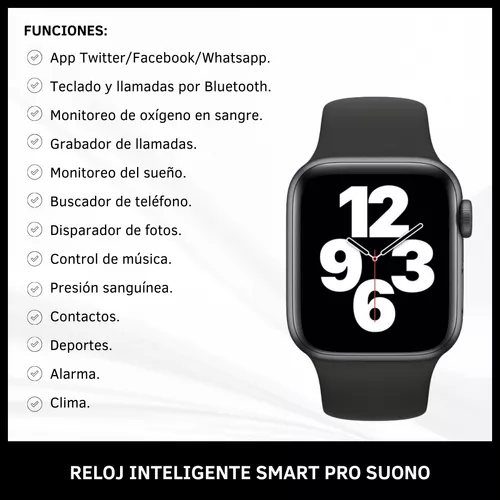 Reloj Smartwatch Inteligente Whatsapp Control De Musica