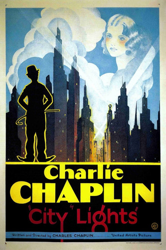 Lienzo Canvas Arte Cine Charlie Chaplin City Lights 50x80