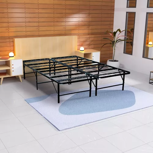 base cama doble con cama o cajon bajo de madera individual