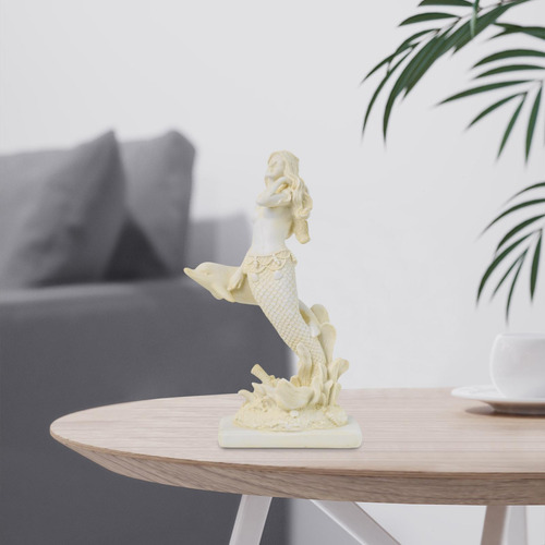 Smermaid Statue Resin Figurine Mapeop Ornament Escultura