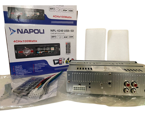 Aparelho Som Rádio Napoli Npl-4240 Sd/usb/fm/aux Mp3
