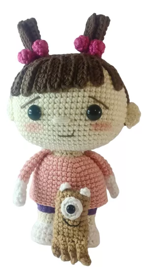 Muñeca Boo De Monster Inc Tejida A Crochet Amigurumi