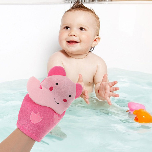 Guantes De Baño Para Bebés Con Dibujos Animados, 3 Unidades,