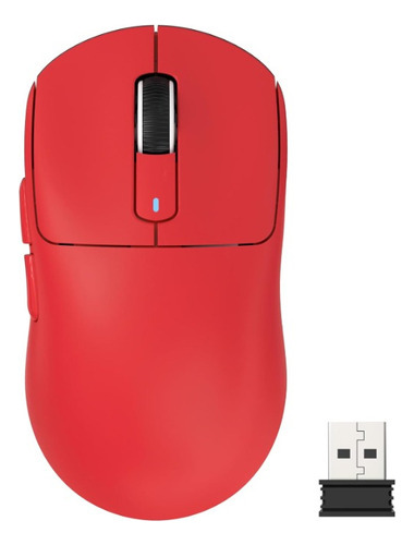 Mouse Gamer Attack Shark X3 Paw3395 Ultra Leve 49g Sem Fio Vermelho