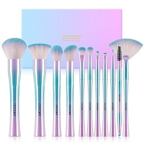 Set De 11 Brochas Y Pinceles Para Maquillaje Docolor