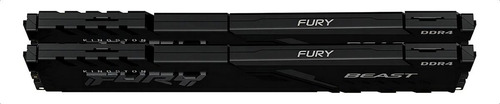 Memoria Ram Kingston Fury Beast Black Ddr4 16g(2x8g)2666mt/s