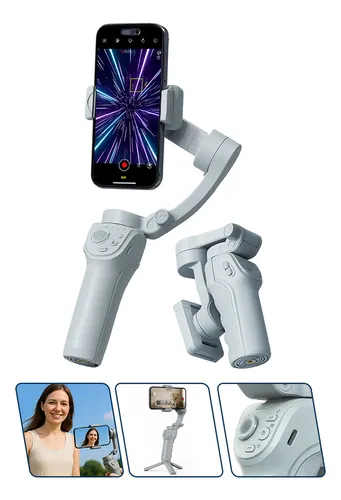 Gimbal Estabilizador Com 3 Eixos Tripe Articulado Bluetooth