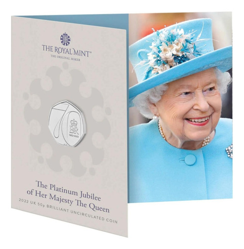 Moeda Inglaterra 70 Anos De Reinado Rainha Elizabeth Ii 2022