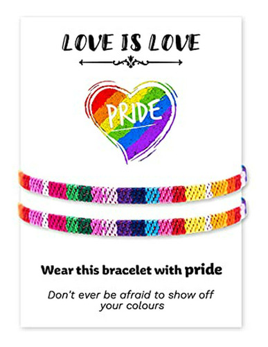 Ra De Dije - Lgbt Rainbow Gay Pride Bracelets Handmade Adjus