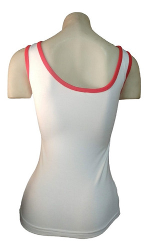 Imagen 3 de 7 de Musculosa Huracán Modal Blanca Bic Globomanía Rojo/blanco