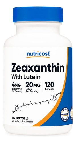 Cápsulas De Zeaxantina Con Luteina- Nutricost 120 Caps