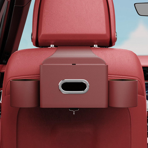 Contenedor De Almacenamiento Para Respaldo De Asiento, Rojo