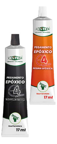 Adhesivo Epoxico Secado Rapido Transp Blister 34 Ml. Ocitec