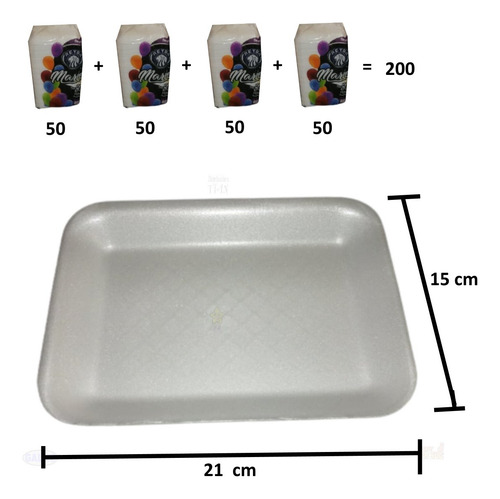 Plato / Charola / Desechable / Unicel / Gm