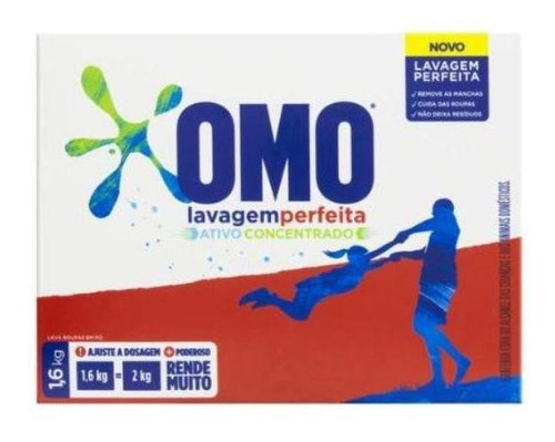 Detergente Em Pó Omo Lavagem Perfeita 1,6kg