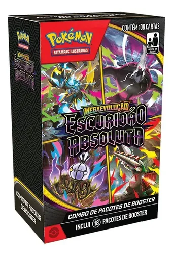 Combo de Booster Pokémon ME05 Escuridão Absoluta