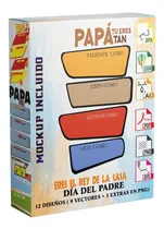 Comprar 12 Diseños Del Día Del Padre - Papá Eres Tan - Vector