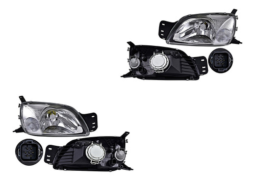 Faros Delanteros Ford Courier Del 2001 Al 2012