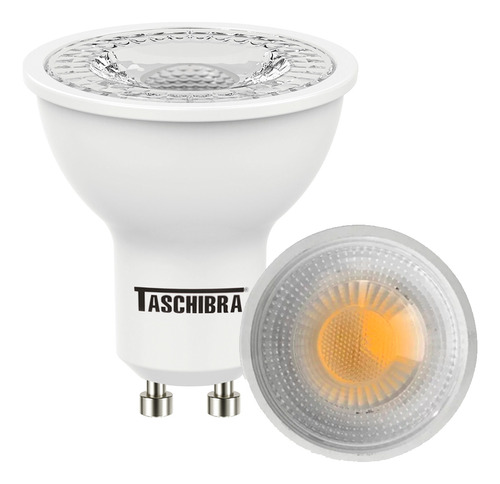 15 Lâmpadas De Led Dicróica 7w Gu10 Taschibra Spot Mr16 Cor da luz 4000K - Neutro Suave 110V/220V