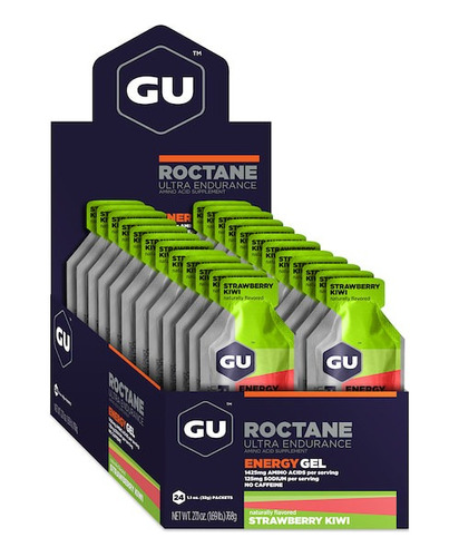 Gu Energy Gel Roctane 24 Pack Strawberry Kiwi