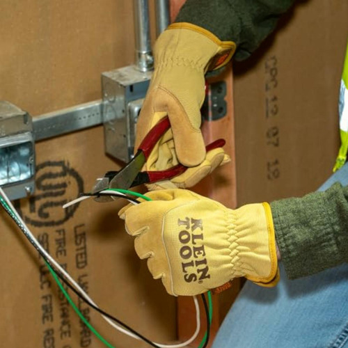 Klein Tools 60606 Guantes de Cuero Multiusos Talla Ch