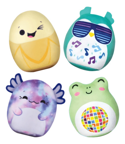 Set Peluchitos Squishmallows Edición Mcdonald's Cajita Feliz Amarillo