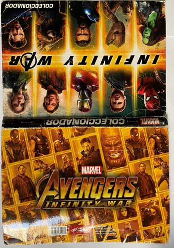Avengers Infinity War Coleccionador 18 Tarjetas Aligraf Ca2