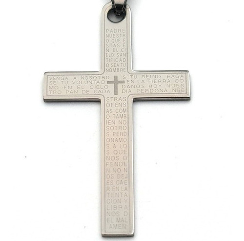 Collar Cruz Padre Nuestro Religioso + Estuche Dayoshop