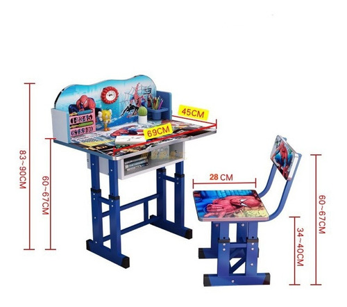 Mesa Y Silla Estudio Infantil Ajustable Niño Escritorio 161 Mesa Y Silla Estudio Infantil Ajustable Niño Escritorio 161