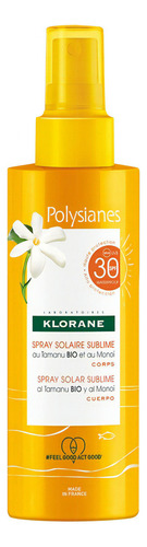 Klorane Polysianes Spray Solar Spf 30 Sublimador X 200 Ml